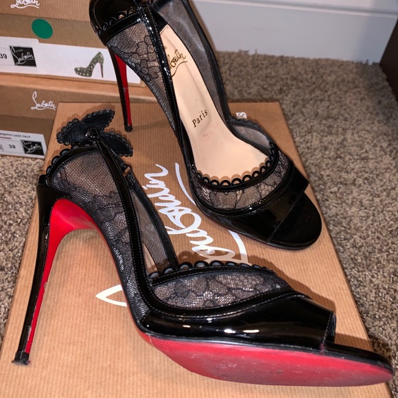 Red bottom sandals - Picture 2 of 7